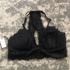Aerie Black Lace Bralette size Medium brand new